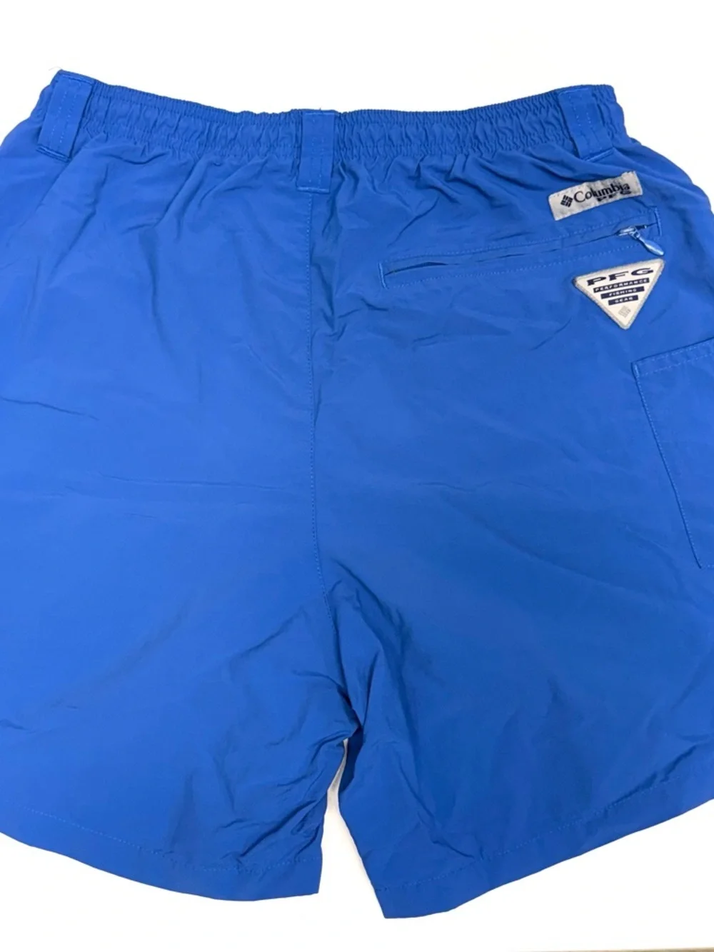 Men's Columbia Blue Quick-Dry Swim Shorts -Small PFG
